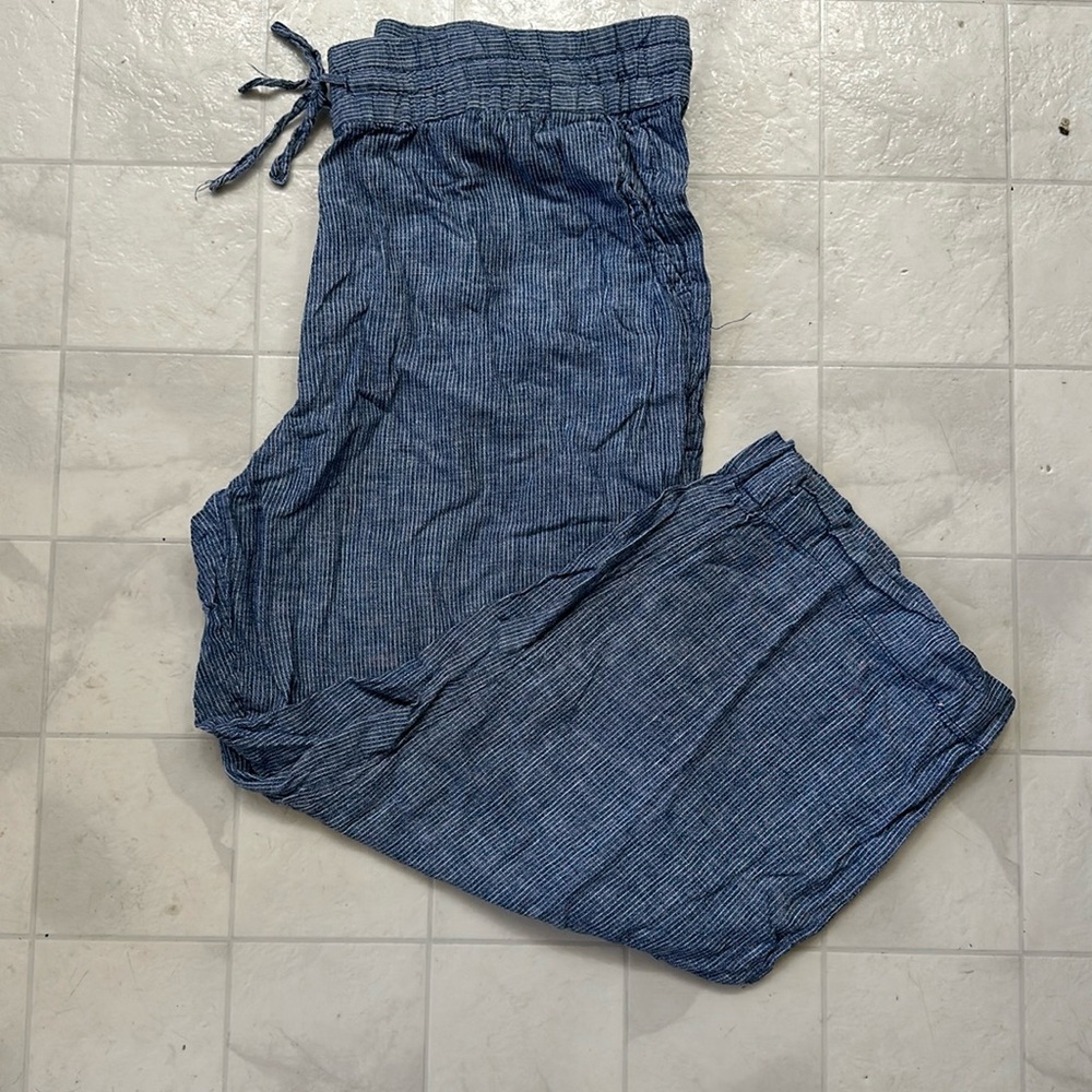 Striped lightweight pant